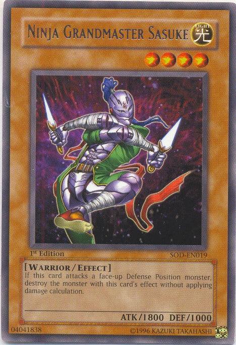 1st Edition, Effect Monster, Light, Rare, Soul of the Duelist, Unlimited, Warrior Ninja Grandmaster Sasuke [SOD-EN019] Rare - Trading Card World