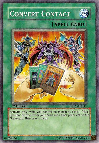 1st Edition, Common, Normal Spell, Spell, Tactical Evolution, Unlimited Convert Contact [TAEV-EN047] Common - Trading Card World