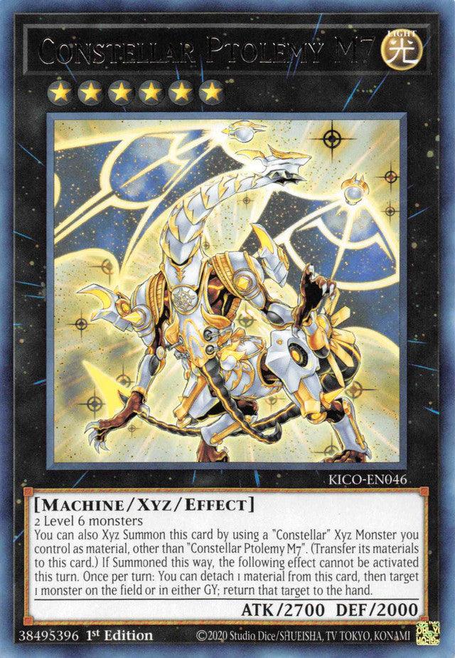 1st Edition, King's Court, Light, Machine, Rare, Xyz/Effect monster Constellar Ptolemy M7 [KICO-EN046] Rare - Trading Card World
