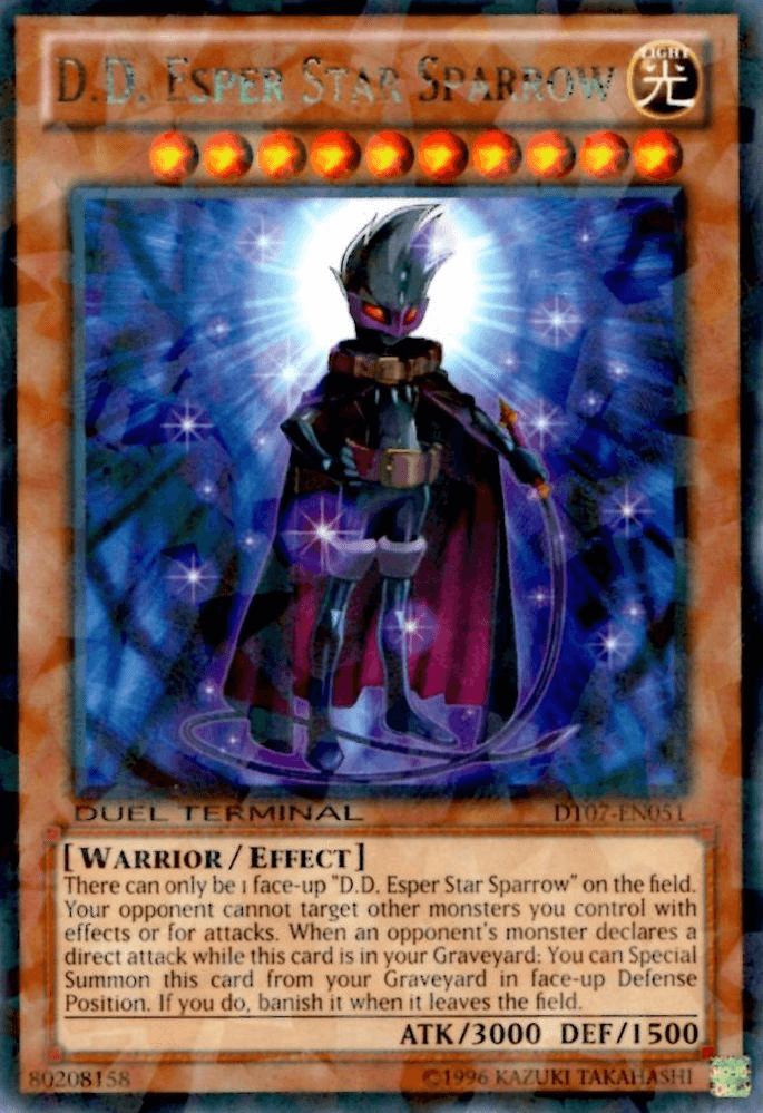 Duel Terminal 7, Effect Monster, Light, Limited, Rare, Warrior D.D. Esper Star Sparrow [DT07-EN051] Rare - Trading Card World