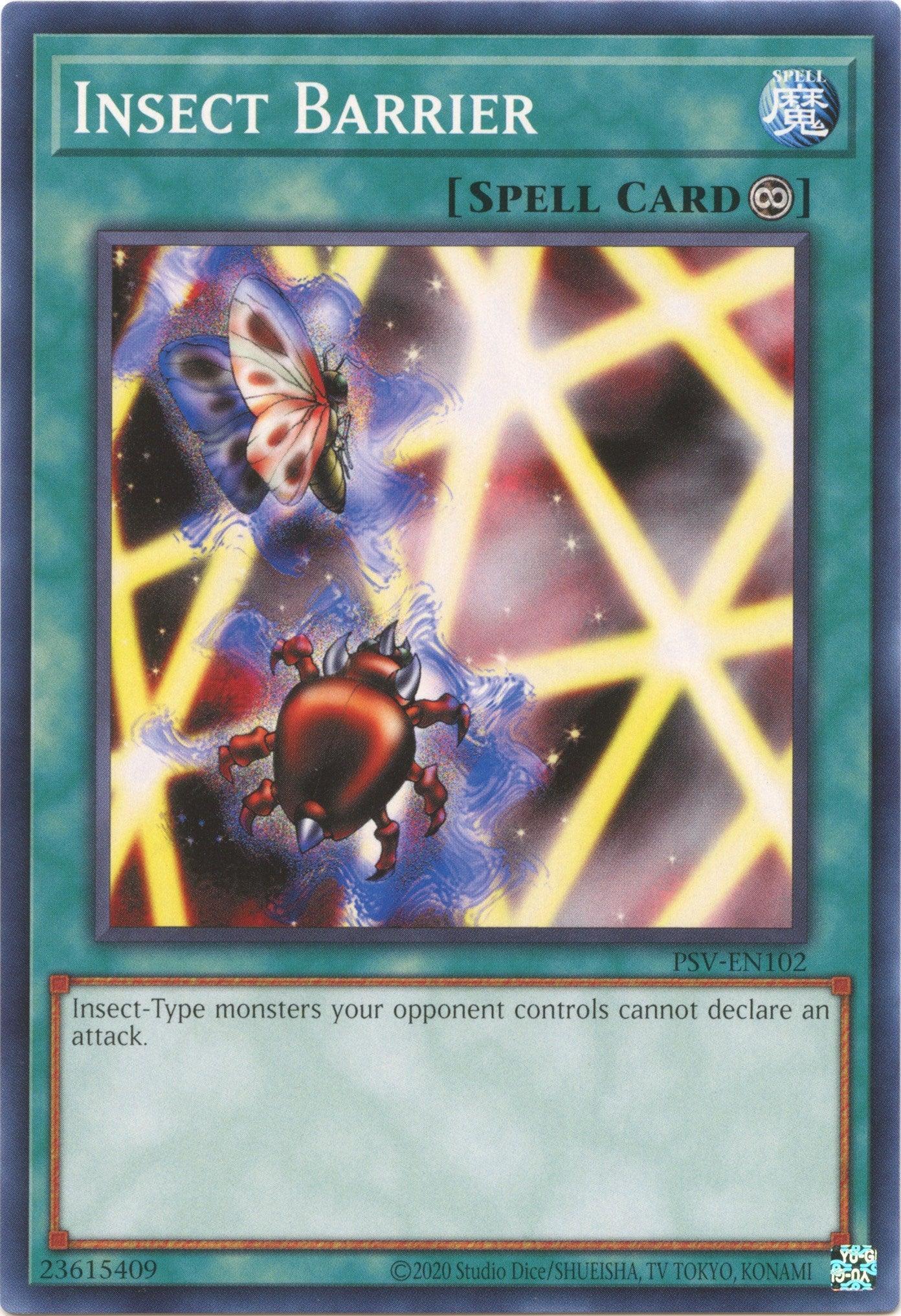 Common, Continuous Spell, Pharaoh's Servant (25th Anniversary Edition), Spell, Unlimited Insect Barrier (25th Anniversary) [PSV-EN102] Common - Trading Card World