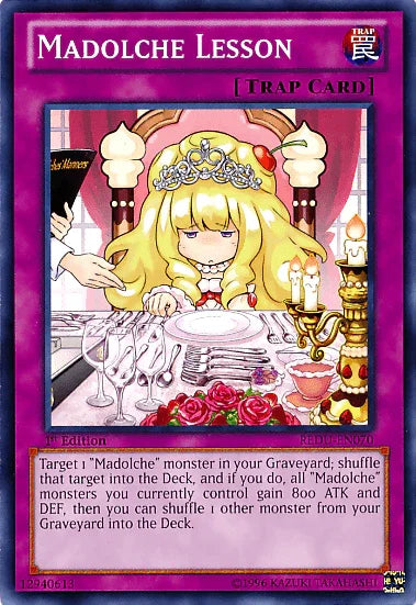 1st Edition, Common, Normal Trap, Return of the Duelist, Trap, Unlimited Madolche Lesson [REDU-EN070] Common - Trading Card World