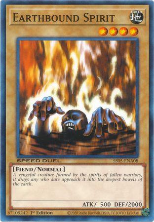 1st Edition, Common, Earth, Fiend, Normal Monster, Speed Duel: Twisted Nightmares Earthbound Spirit [SS05-ENA08] Common - Trading Card World