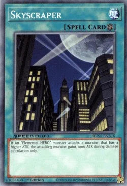 1st Edition, Common, Normal Spell, Speed Duel GX: Duel Academy Box, Spell Skyscraper [SGX1-ENA15] Common - Trading Card World