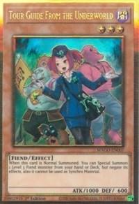 1st Edition, Dark, Effect Monster, Fiend, Gold Rare, Maximum Gold Tour Guide From the Underworld (Alternate Art) [MAGO-EN007] Gold Rare - Trading Card World