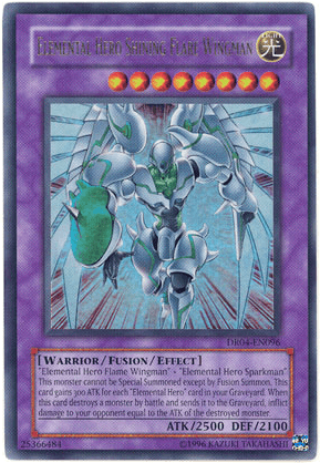 Dark Revelation Volume 4, Fusion/Effect Monster, Light, Ultra Rare, Unlimited, Warrior Elemental Hero Shining Flare Wingman [DR04-EN096] Ultra Rare - Trading Card World