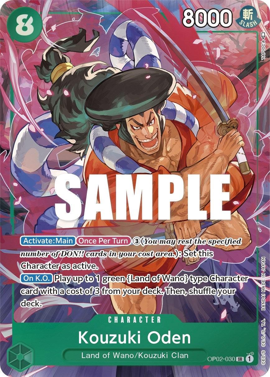 Character, Kouzuki Clan, Land of Wano, Paramount War, Super Rare Kouzuki Oden (Alternate Art) [Paramount War] - Trading Card World