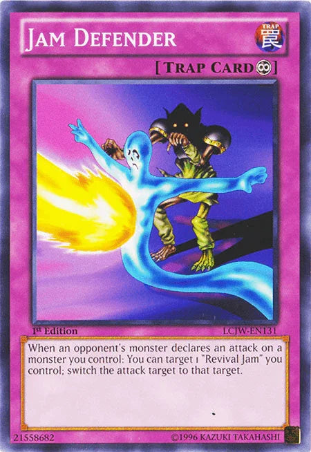 1st Edition, Common, Continuous Trap, Legendary Collection 4: Joey's World, Trap Jam Defender [LCJW-EN131] Common - Trading Card World
