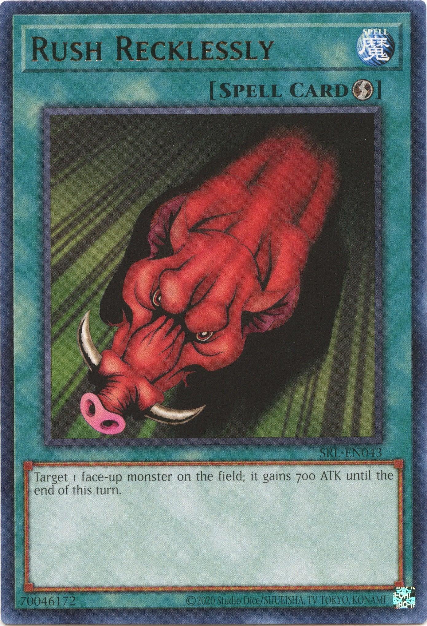 Normal Spell, Rare, Spell, Spell Ruler (25th Anniversary Edition), Unlimited Rush Recklessly (25th Anniversary) [SRL-EN043] Rare - Trading Card World