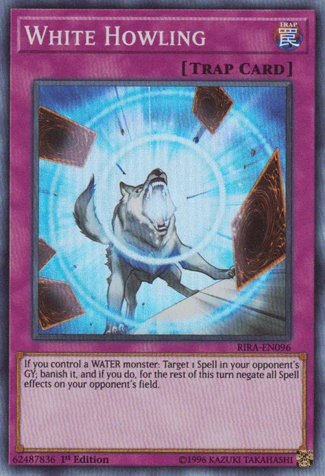 1st Edition, Normal Trap, Rising Rampage, Super Rare, Trap, Unlimited White Howling [RIRA-EN096] Super Rare - Trading Card World