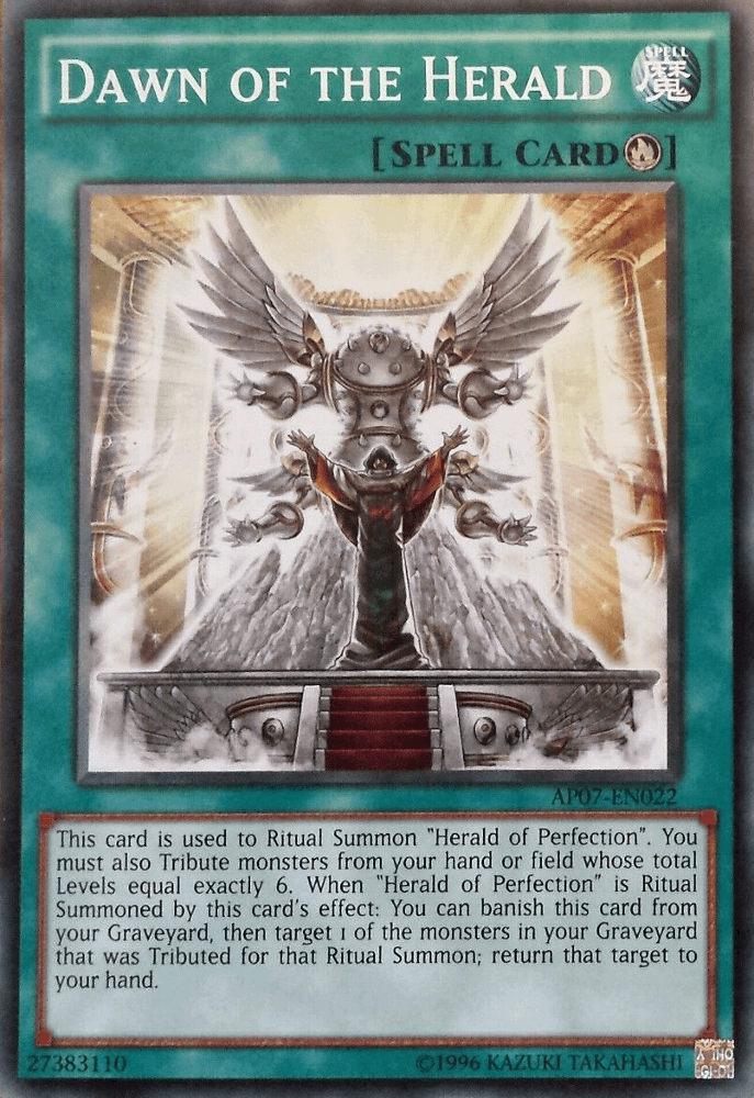 Astral Pack 7, Common, Ritual Spell, Spell, Unlimited Dawn of the Herald [AP07-EN022] Common - Trading Card World