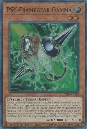Extreme Force, Light, Limited, Psychic, Super Rare, Tuner/Effect Monster PSY-Framegear Gamma [EXFO-ENSE3] Super Rare - Trading Card World