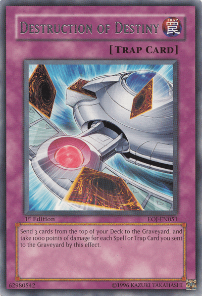 1st Edition, Enemy of Justice, Normal Trap, Rare, Trap, Unlimited Destruction of Destiny [EOJ-EN051] Rare - Trading Card World