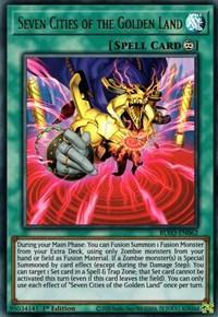 1st Edition, Blazing Vortex, Continuous Spell, Spell, Ultra Rare Seven Cities of the Golden Land [BLVO-EN062] Ultra Rare - Trading Card World