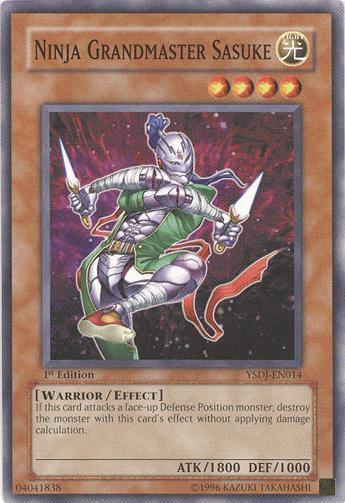 1st Edition, Common, Effect Monster, Light, Starter Deck: Jaden Yuki, Unlimited, Warrior Ninja Grandmaster Sasuke [YSDJ-EN014] Common - Trading Card World