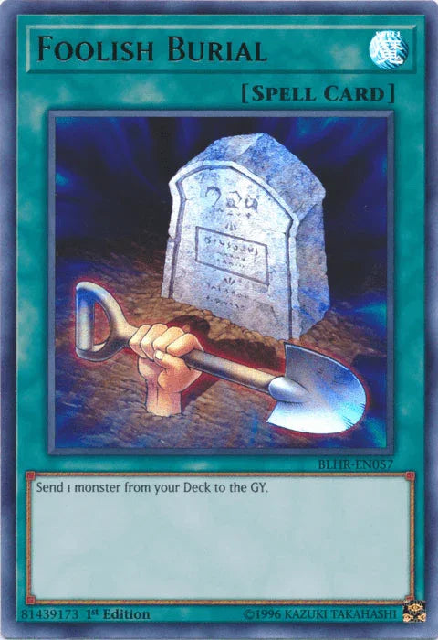 1st Edition, Battles of Legend: Hero's Revenge, Normal Spell, Spell, Ultra Rare Foolish Burial [BLHR-EN057] Ultra Rare - Trading Card World