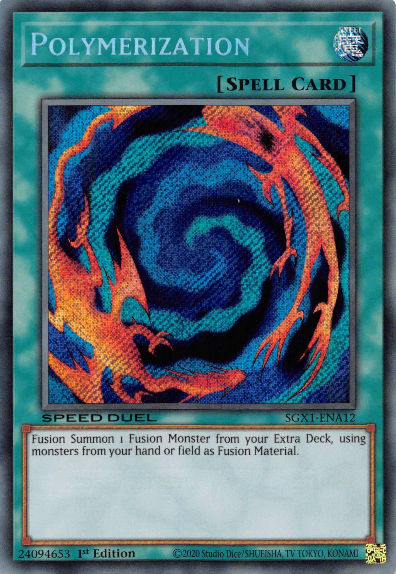 1st Edition, Normal Spell, Secret Rare, Speed Duel GX: Duel Academy Box, Spell Polymerization [SGX1-ENA12] Secret Rare - Trading Card World