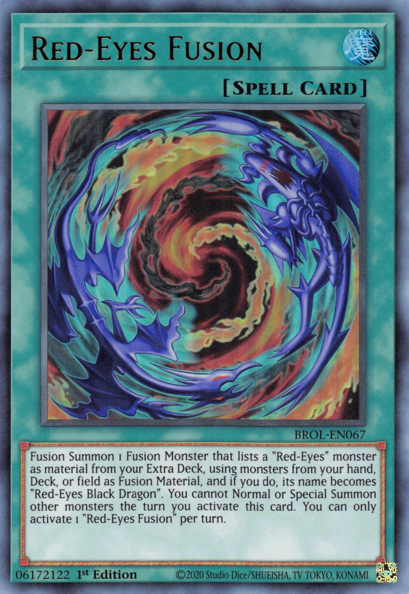 1st Edition, Brothers of Legend, Normal Spell, Spell, Ultra Rare Red-Eyes Fusion [BROL-EN067] Ultra Rare - Trading Card World