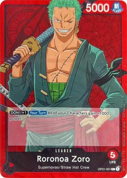 Leader, One Piece Demo Deck Cards, Straw Hat Crew, Supernovas Roronoa Zoro [One Piece Demo Deck Cards] - Trading Card World
