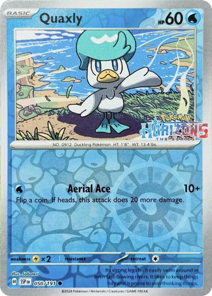050, Common, Lightning [x2], Miscellaneous Cards, Reverse Holofoil, Water Quaxly (050/193) [Miscellaneous Cards] - Trading Card World