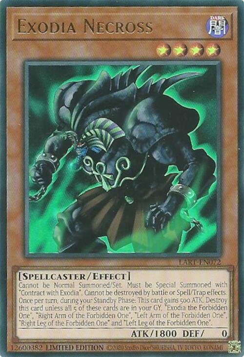 Dark, Effect Monster, Limited, Spellcaster, The Lost Art Promotion, Ultra Rare Exodia Necross [LART-EN072] Ultra Rare - Trading Card World