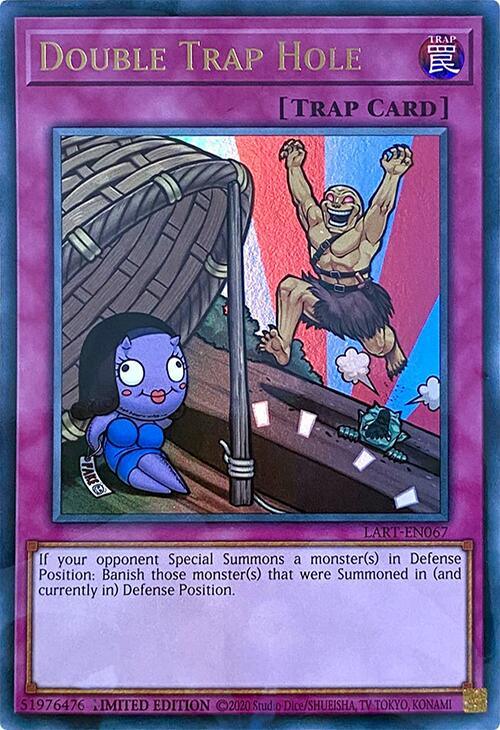Limited, Normal Trap, The Lost Art Promotion, Trap, Ultra Rare Double Trap Hole [LART-EN067] Ultra Rare - Trading Card World