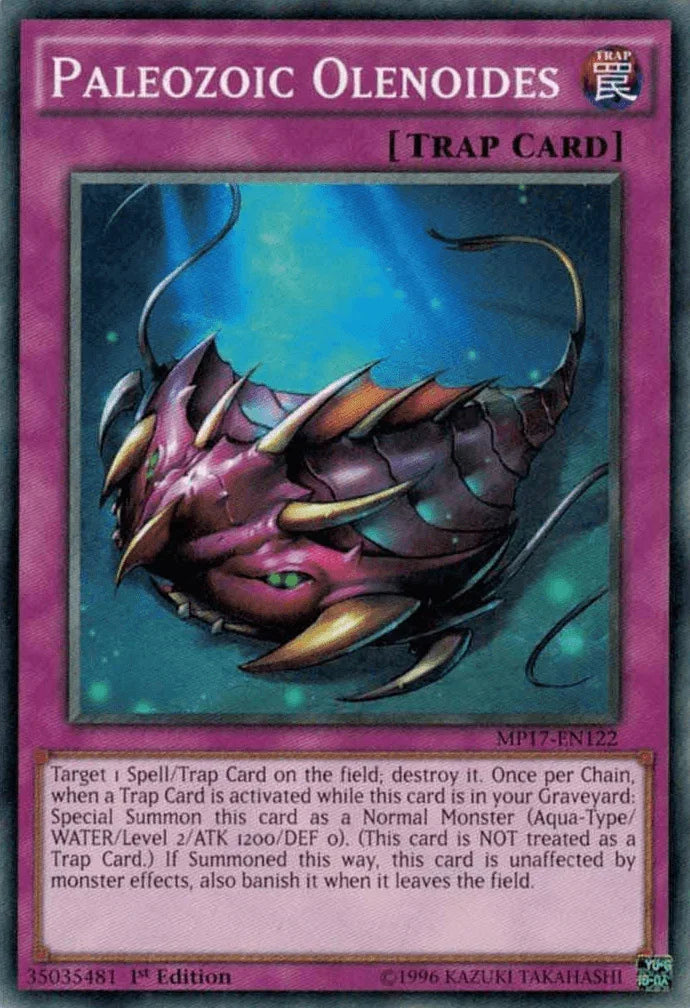 1st Edition, 2017 Mega-Tins Mega Pack, Common, Normal Trap, Trap Paleozoic Olenoides [MP17-EN122] Common - Trading Card World