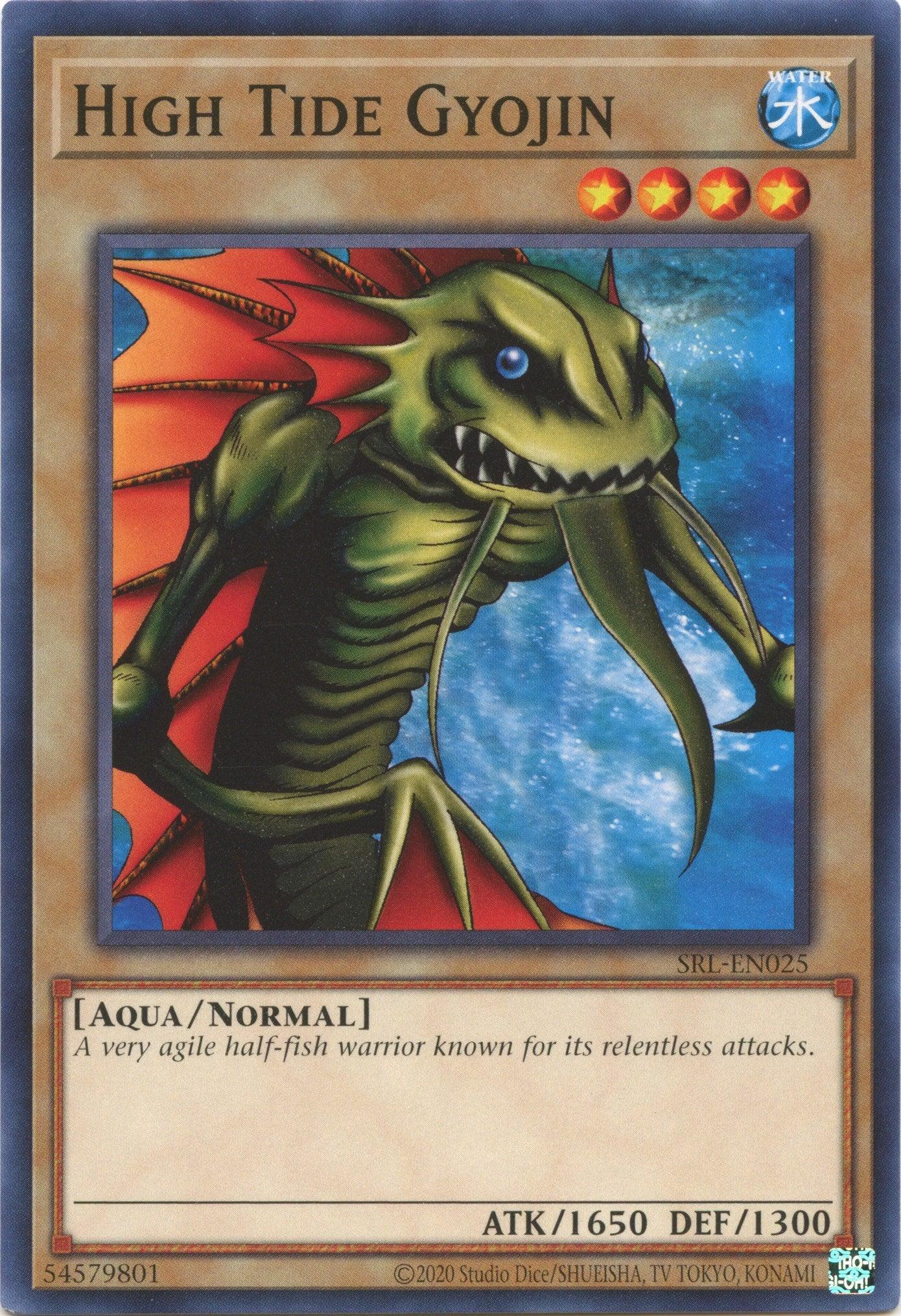 Aqua, Common, Normal Monster, Spell Ruler (25th Anniversary Edition), Unlimited, Water High Tide Gyojin (25th Anniversary) [SRL-EN025] Common - Trading Card World