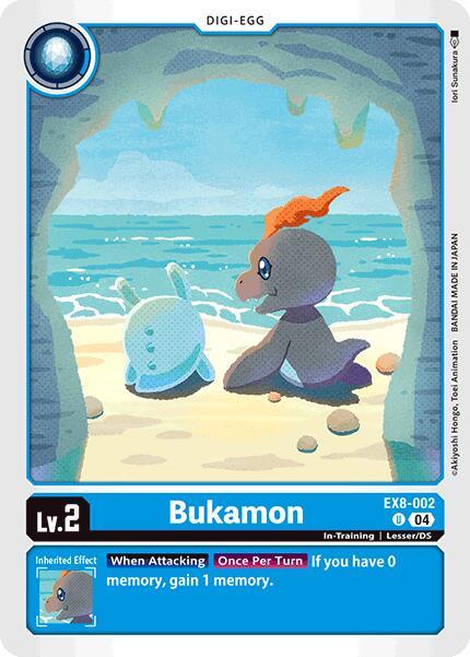 Blue, Chain of Liberation, Digi-Egg, EX8-002, In-Training, Lesser/DS, Uncommon Bukamon [EX8-002] [Chain of Liberation] - Trading Card World