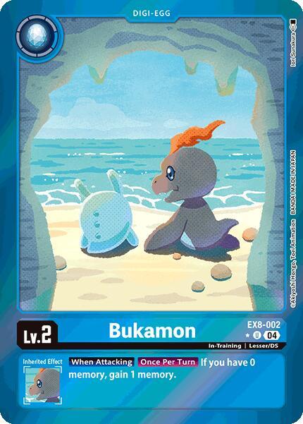 Blue, Chain of Liberation, Digi-Egg, EX8-002, In-Training, Lesser/DS, Uncommon Bukamon [EX8-002] (Limited Foil) [Chain of Liberation] - Trading Card World