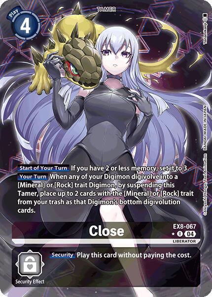 Black, Chain of Liberation, EX8-067, LIBERATOR, Rare, Tamer Close [EX8-067] (Alternate Art) [Chain of Liberation] - Trading Card World