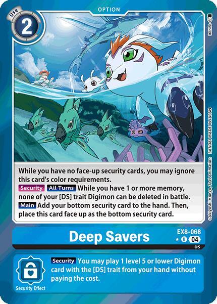 Chain of Liberation, EX8-068, Uncommon Deep Savers [EX8-068] (Limited Foil) [Chain of Liberation] - Trading Card World