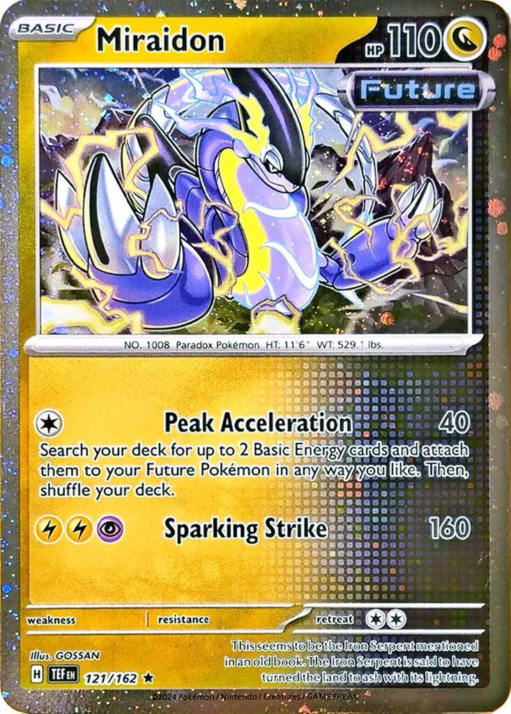 121, Dragon, Holofoil, Miscellaneous Cards, Promo Miraidon (121/162) (Cosmos Holo) [Miscellaneous Cards] - Trading Card World
