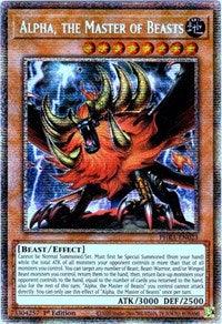 1st Edition, Beast, Earth, Effect Monster, Phantom Rage, Starlight Rare Alpha, the Master of Beasts (Starlight Rare) [PHRA-EN023] Starlight Rare - Trading Card World