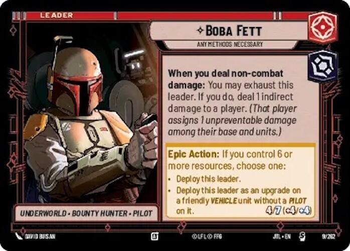  Boba Fett - Any Methods Necessary (009/257) [Jump to Lightspeed] - Trading Card World