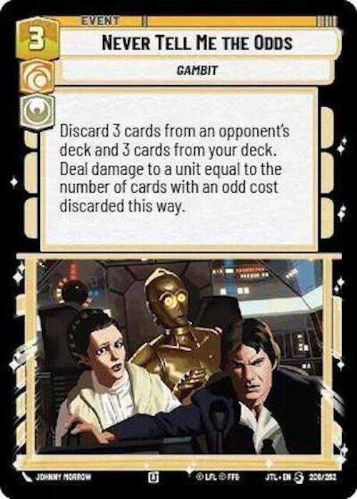  Never Tell Me the Odds (208/257) [Jump to Lightspeed] - Trading Card World