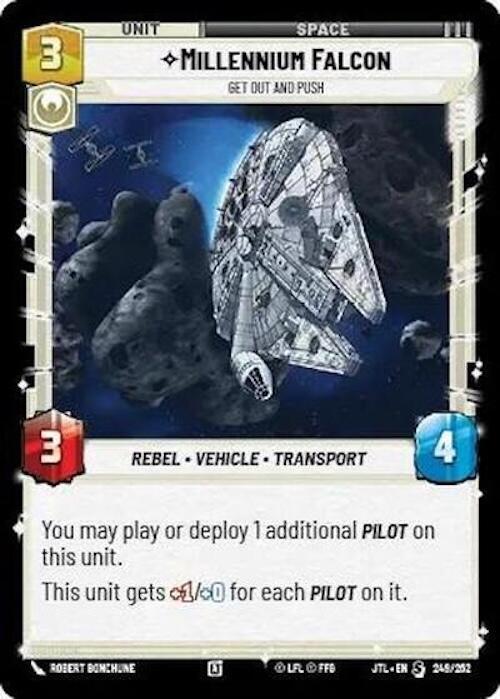  Millennium Falcon - Get Out And Push (249/257) [Jump to Lightspeed] - Trading Card World