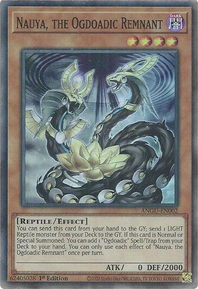 1st Edition, Ancient Guardians, Dark, Effect Monster, Reptile, Super Rare Nauya, the Ogdoadic Remnant (Super Rare) [ANGU-EN002] Super Rare - Trading Card World