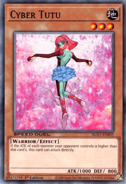 1st Edition, Common, Earth, Effect Monster, Speed Duel GX: Duel Academy Box, Warrior Cyber Tutu [SGX1-ENE07] Common - Trading Card World