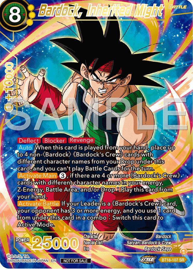 Bardock, Bardock Saga, Battle, BT18-107, Parallel Foil, Promo, Saiyan/Bardock's Crew, Tournament Promotion Cards, Yellow Bardock, Inherited Might (Championship 2024 Finals Pack) (Gold Stamped) (BT18-107) [Tournament Promotion Cards] - Trading Card World