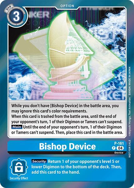 Blue, Chain of Liberation Promos, Device, Option, P-161, Promo Bishop Device [P-161] (-Chain of Liberation- Upgrade Pack [Chain of Liberation Promos] - Trading Card World