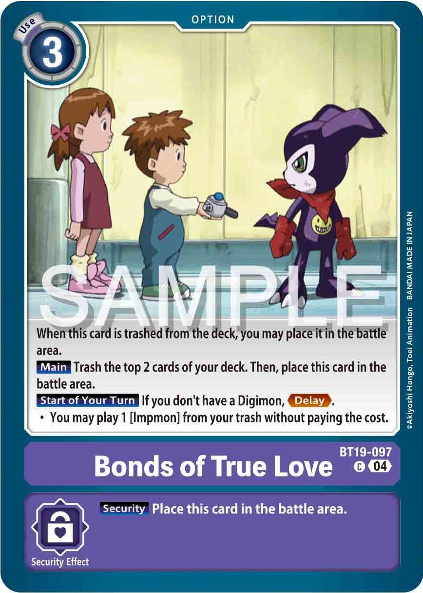 BT19-097, Common, Option, Purple, Release Special Booster Ver.2.0 Bonds of True Love [BT19-097] [Release Special Booster Ver.2.0] - Trading Card World