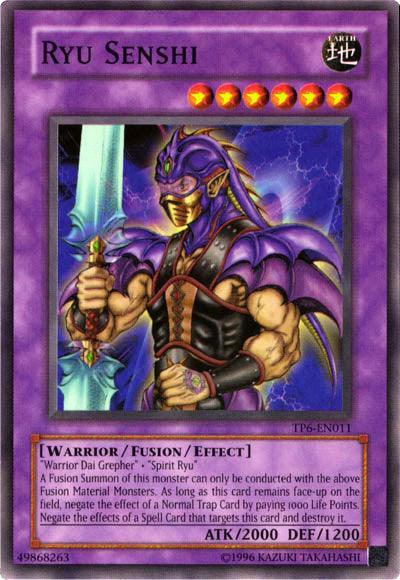 Common, Earth, Fusion/Effect Monster, Tournament Pack 6, Unlimited, Warrior Ryu Senshi [TP6-EN011] Common - Trading Card World