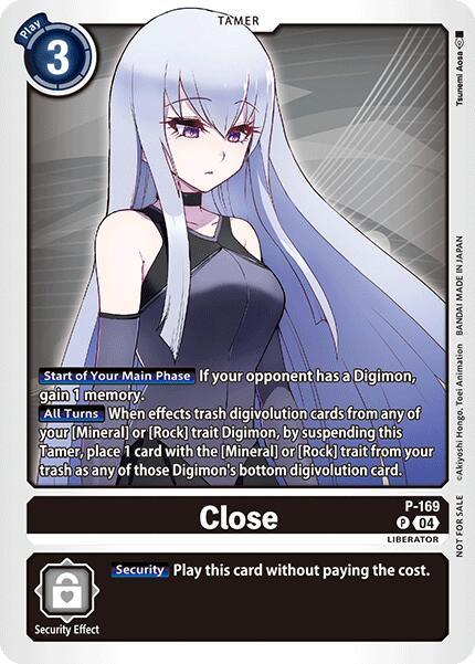 LIBERATOR, P-169, Promo, Promotional Cards, Tamer Close [P-169] (Store Tournament 2025 Vo.1 Participation Pack) [Promotional Cards] - Trading Card World