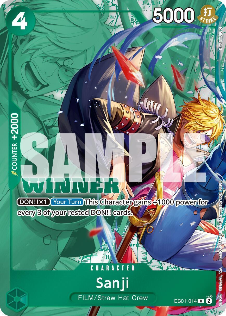 Character, FILM, One Piece Promotion Cards, Promotional Cards, Rare, Straw Hat Crew Sanji (Winner Pack 2025 Vol. 1) [One Piece Promotion Cards] - Trading Card World