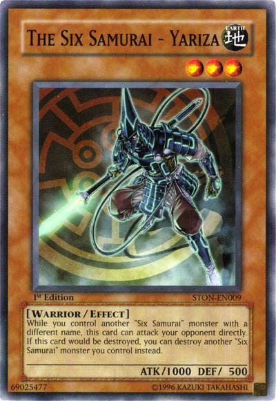 1st Edition, Common, Earth, Effect Monster, Strike of Neos, Unlimited, Warrior The Six Samurai - Yariza [STON-EN009] Common - Trading Card World