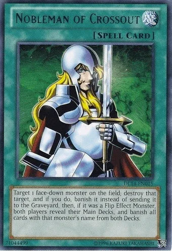 Duelist League Promo, Normal Spell, Rare, Spell, Unlimited Nobleman of Crossout (Purple) [DL14-EN015] Rare - Trading Card World