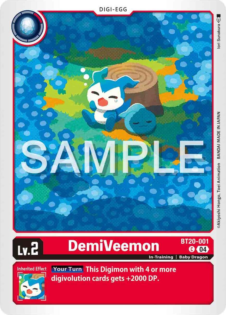 Baby Dragon, BT20-001, Common, Digi-Egg, In-Training, Red, Release Special Booster Ver.2.0 DemiVeemon [BT20-001] [Release Special Booster Ver.2.0] - Trading Card World