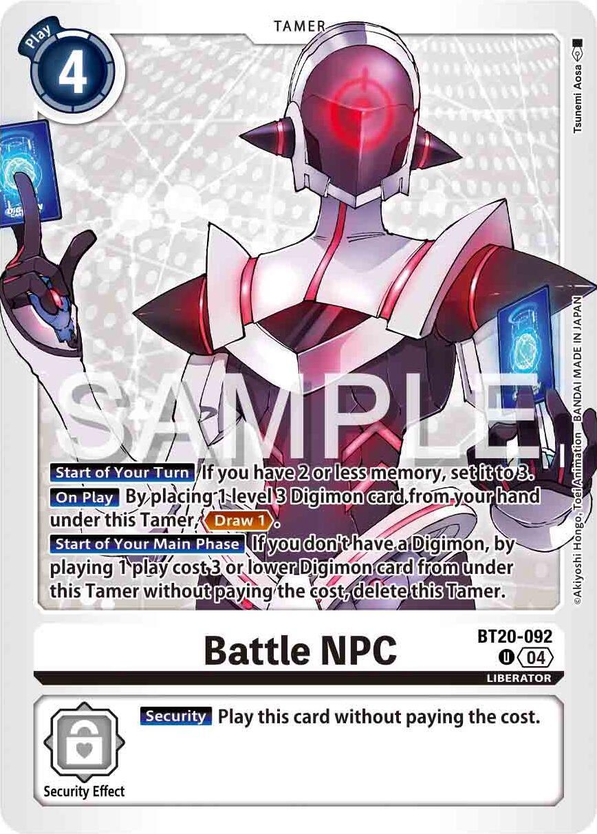 BT20-092, LIBERATOR, Release Special Booster Ver.2.0, Tamer, Uncommon, White Battle NPC [BT20-092] [Release Special Booster Ver.2.0] - Trading Card World