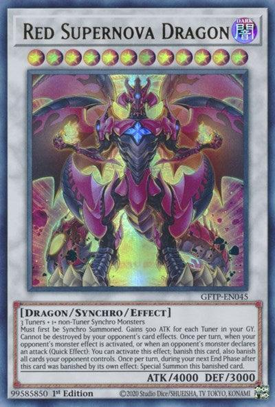 1st Edition, Dark, Dragon, Ghosts from the Past, Synchro/Effect Monster, Ultra Rare Red Supernova Dragon [GFTP-EN045] Ultra Rare - Trading Card World